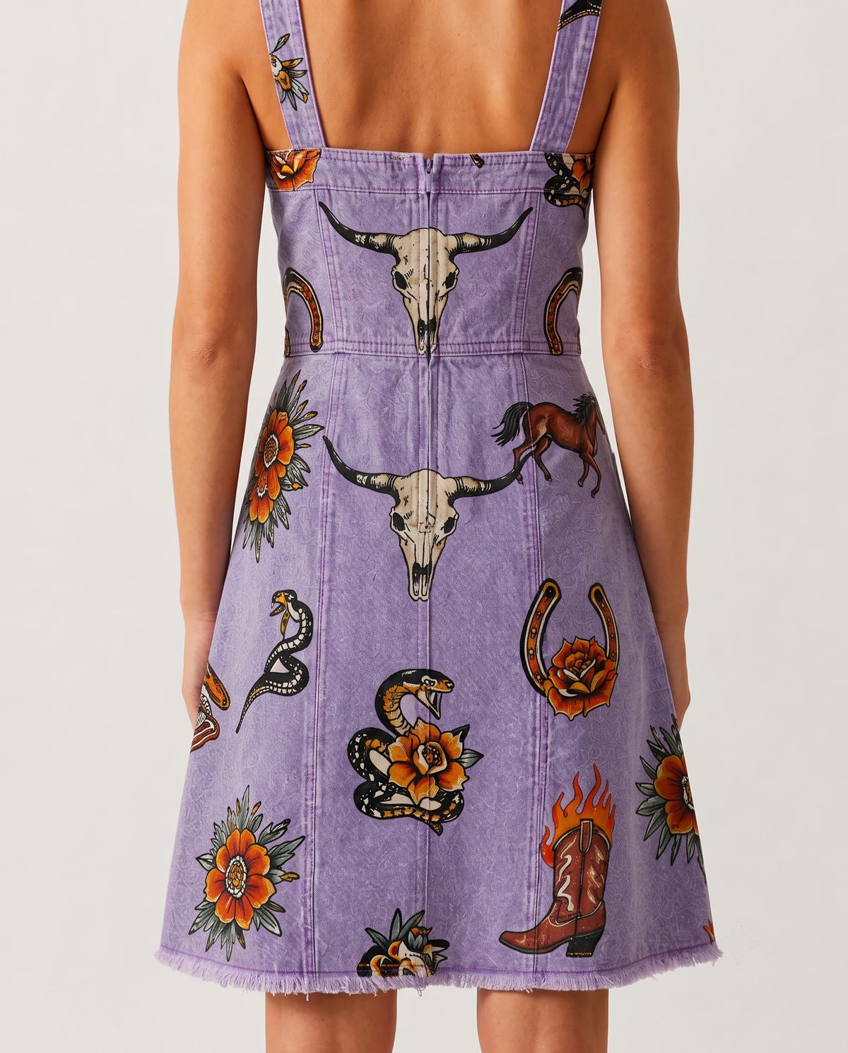 Bronc Buster Flash Structured Mini Dress