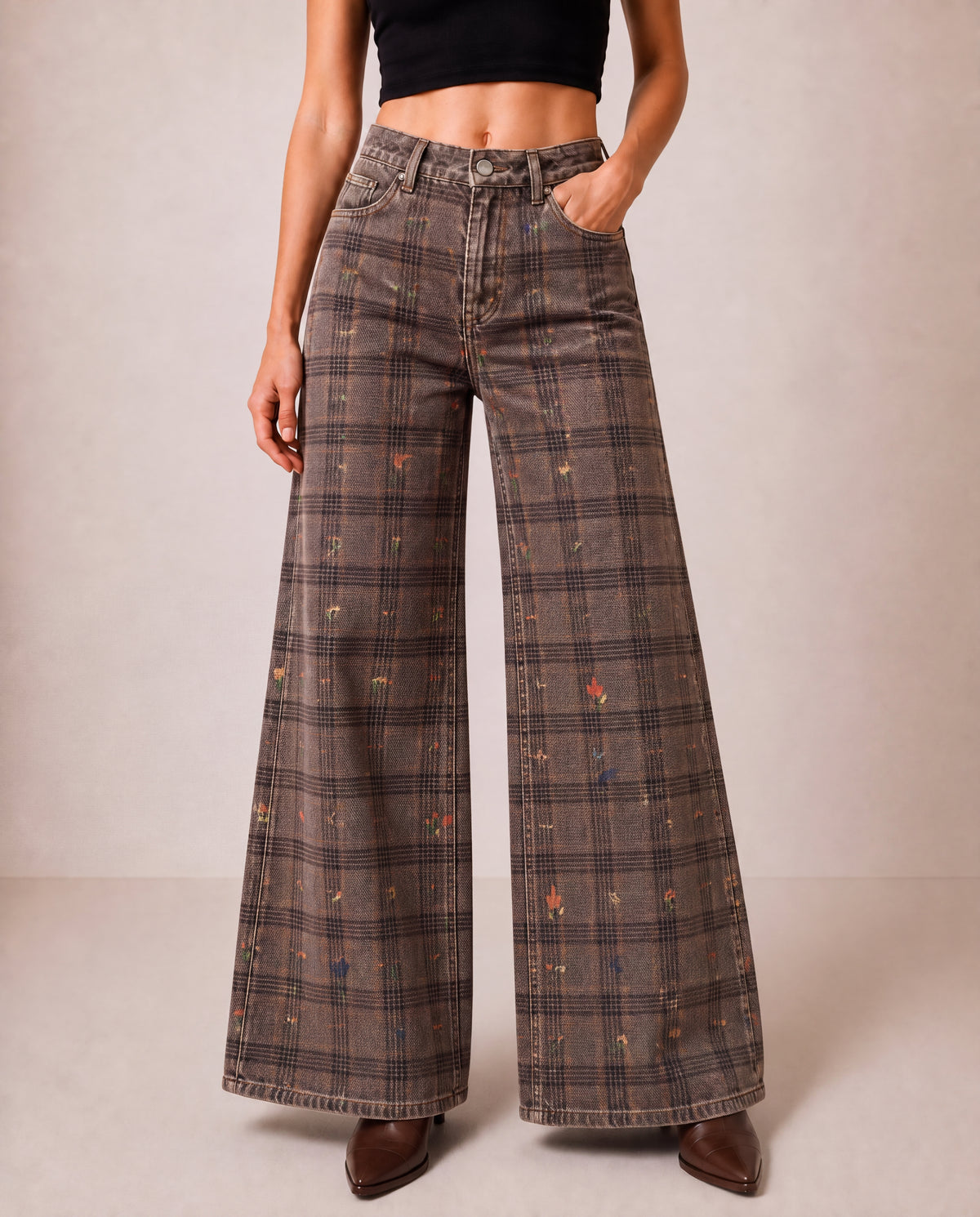 Prairie Wildfire Wide-Leg Jeans