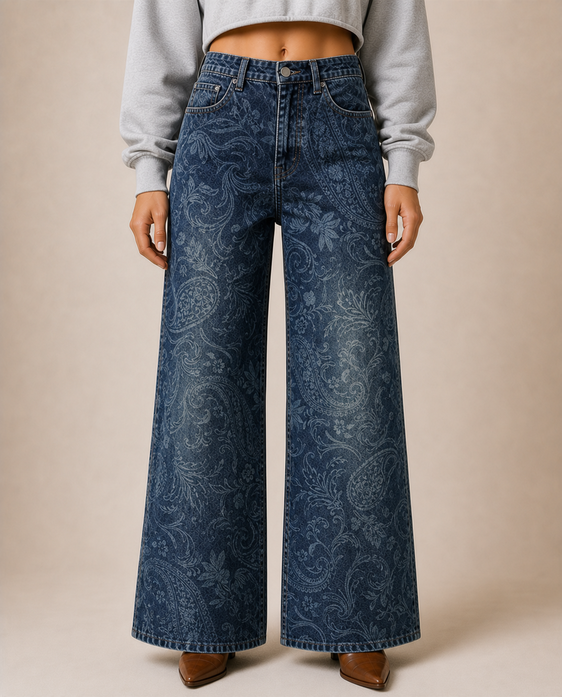 Prairie Sky Wide-Leg Jeans