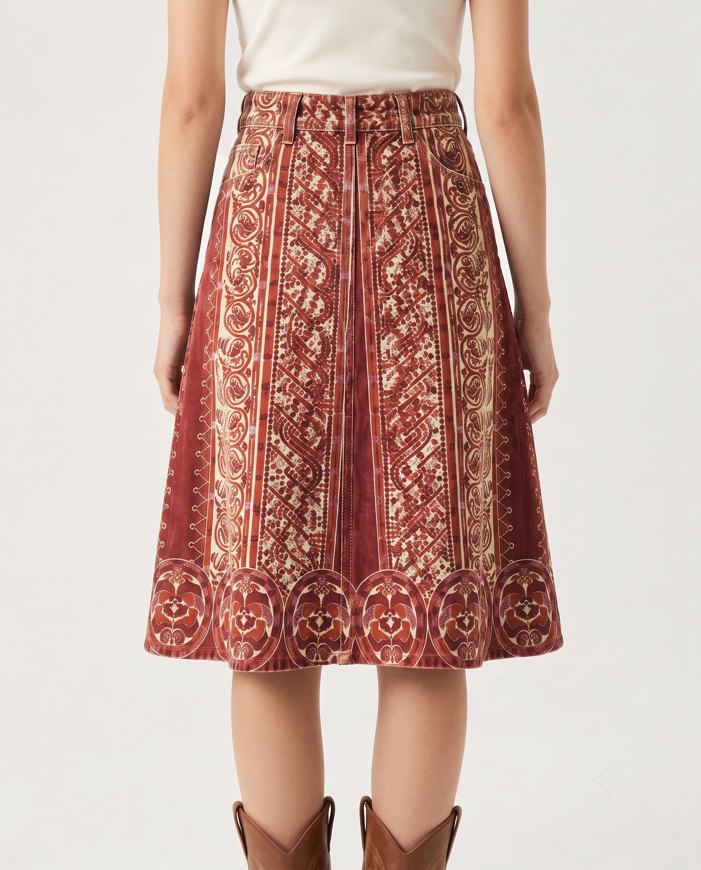 Desert Tapestry RB-SKT03 – Back View – Riley – Red