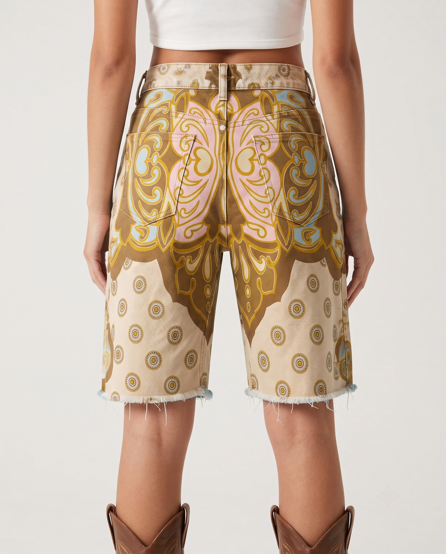 Prairie Lariat RB-BOT08 – Back View – Riley – Copper Tan