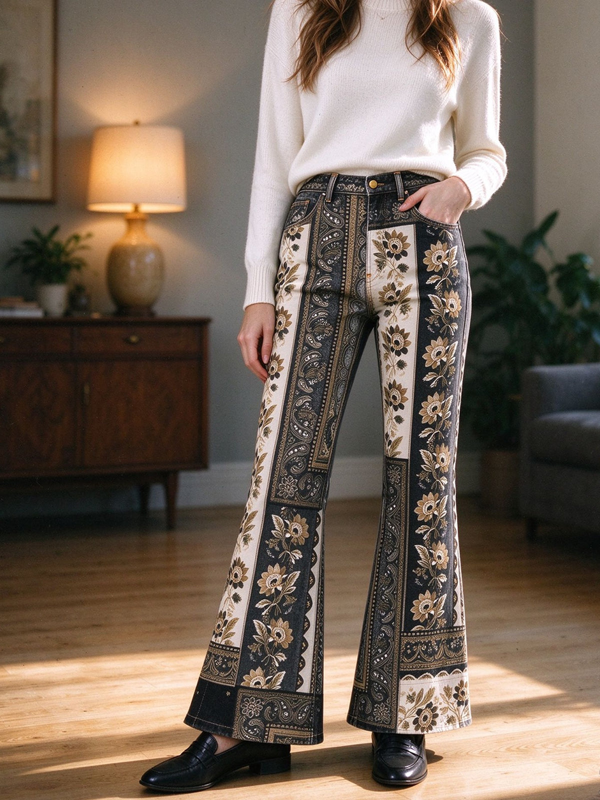 Frontier Bloom Flare Jeans