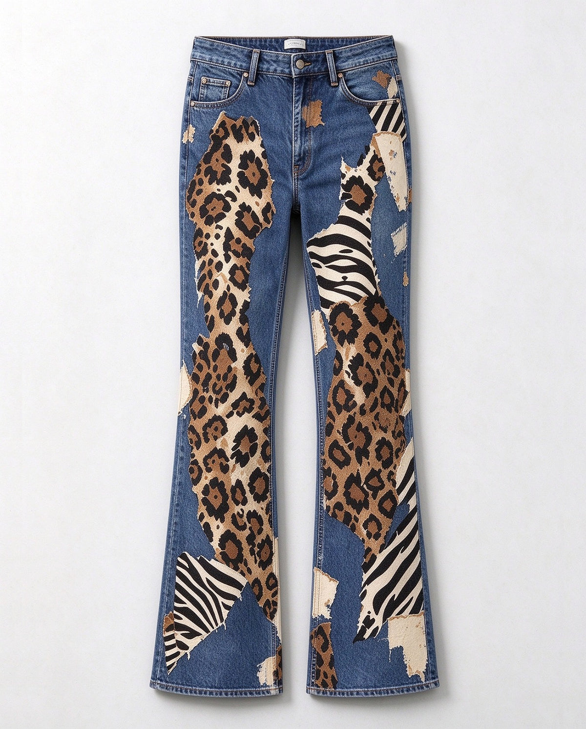 Prairie Patchwork Hide Bootcut Jeans