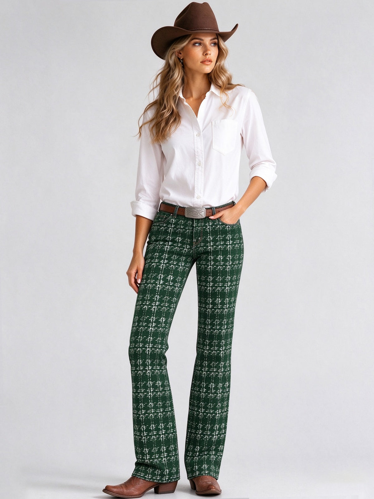 Mesquite Aztec Trail Low-Rise Bootcut Jeans