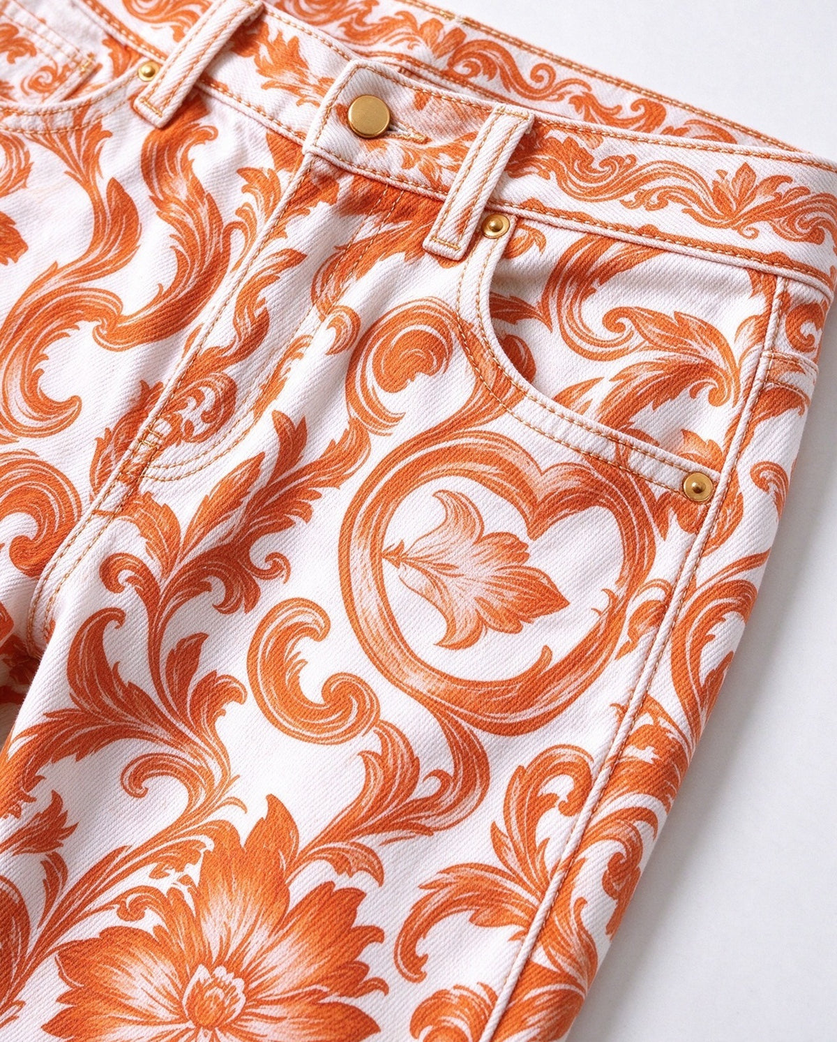 Desert Flame Scroll Bootcut Jeans