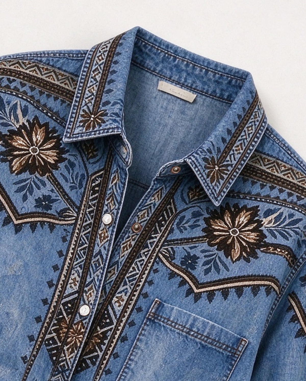 Desert Star Trail Long Sleeve Denim Shirt