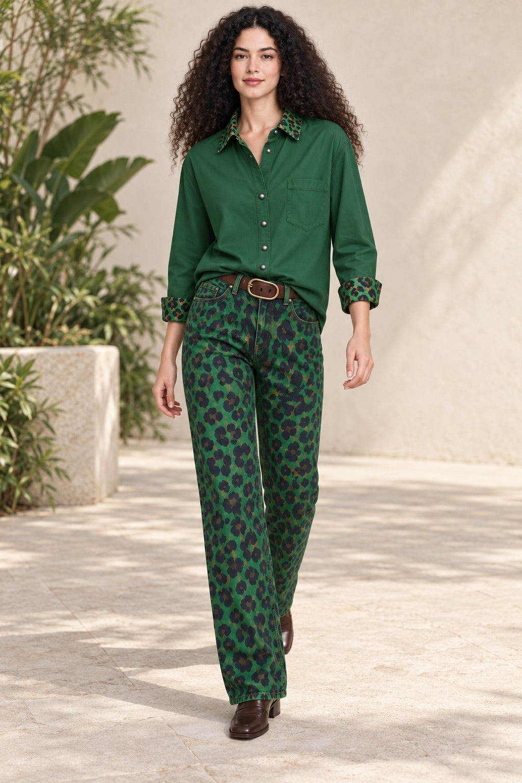 Rio Grande Spots Long Sleeve Denim Shirt