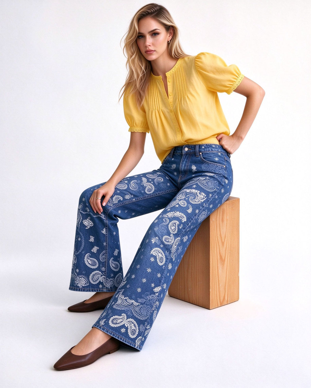 Bandana Trail Bootcut Jeans