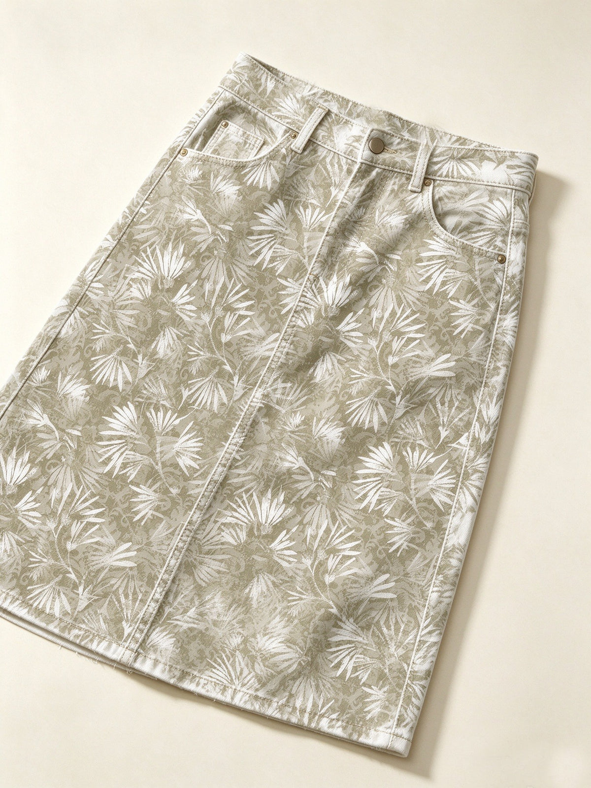 Palm Canyon Ankle-Length Denim Skirt