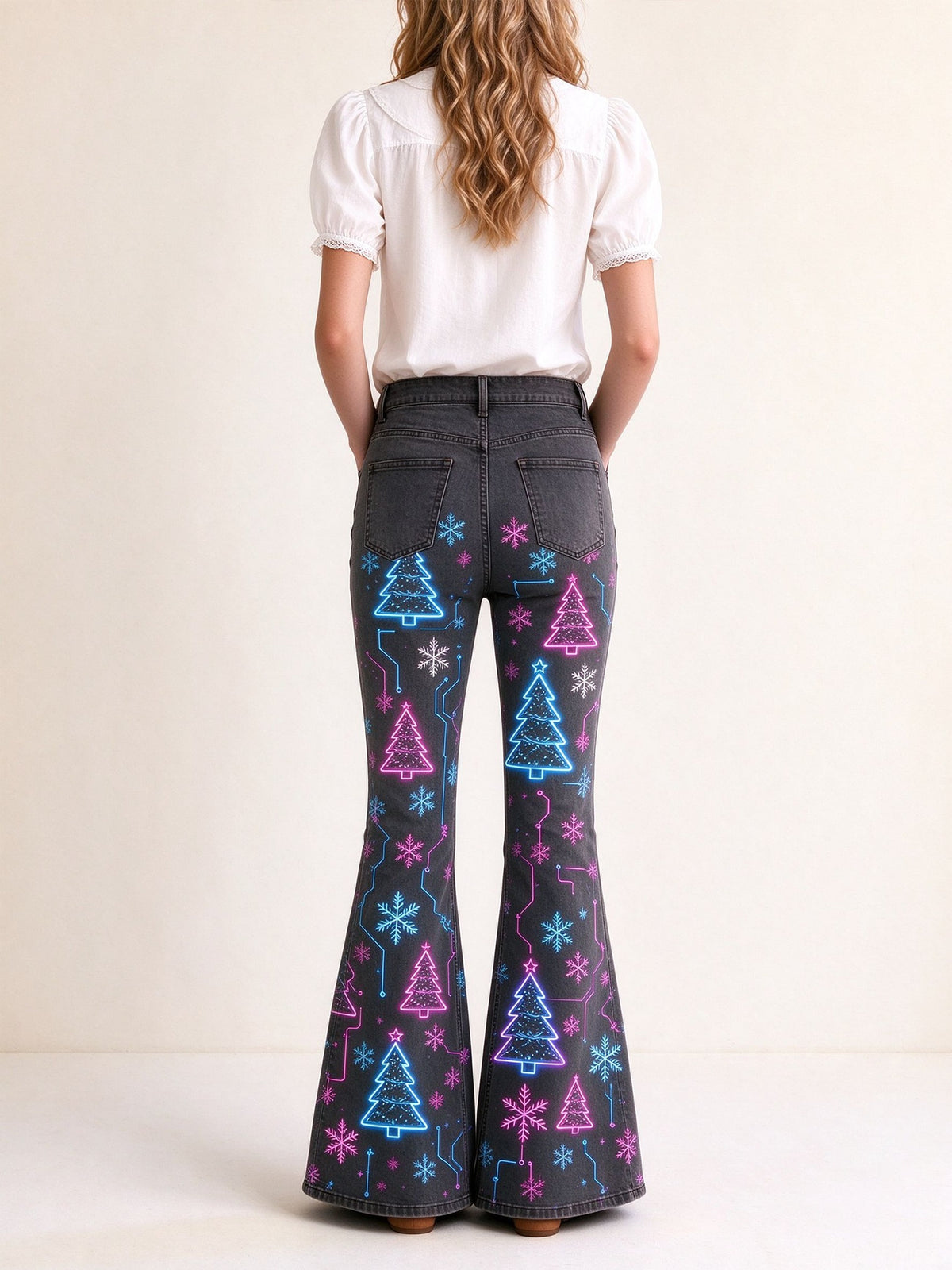 Saloon Neon Nights Flare Jeans
