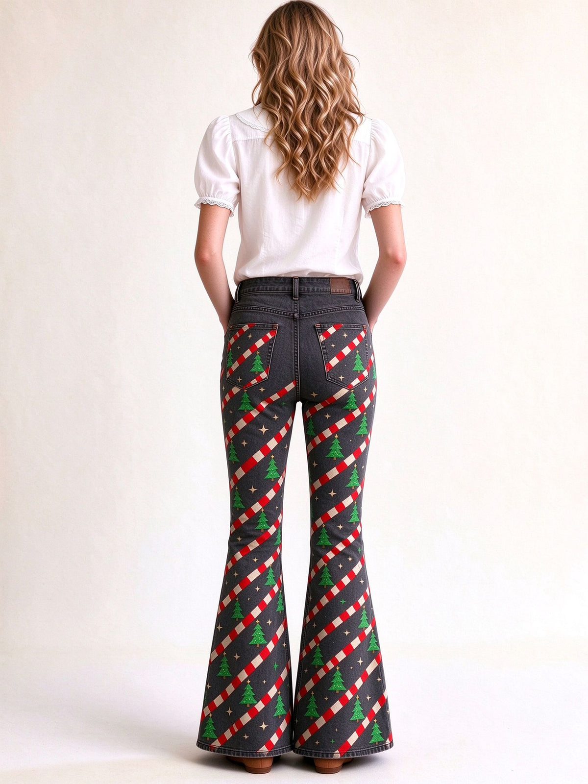Rodeo Candy Stripe Flare Jeans