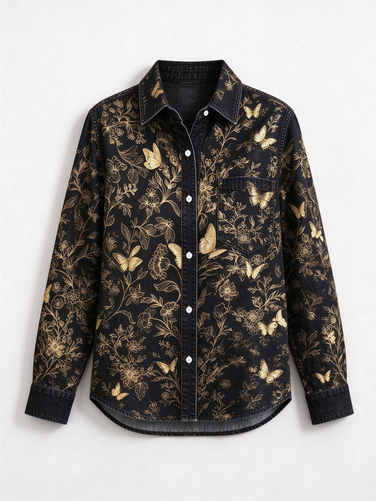 Golden Prairie Long Sleeve Denim Shirt