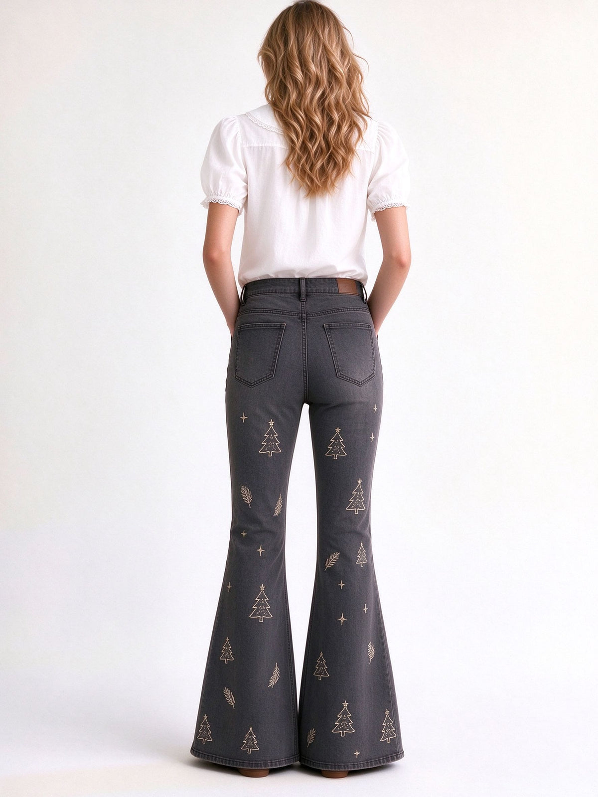 Frontier Feather Pine Flare Jeans