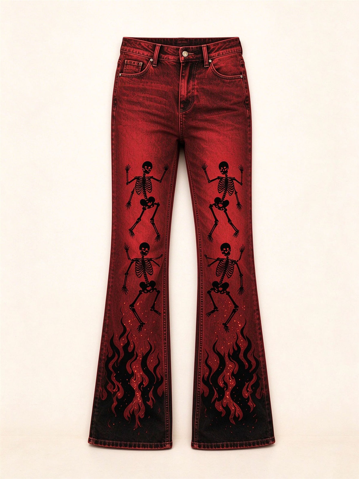 Dance of Bones Bootcut Jeans