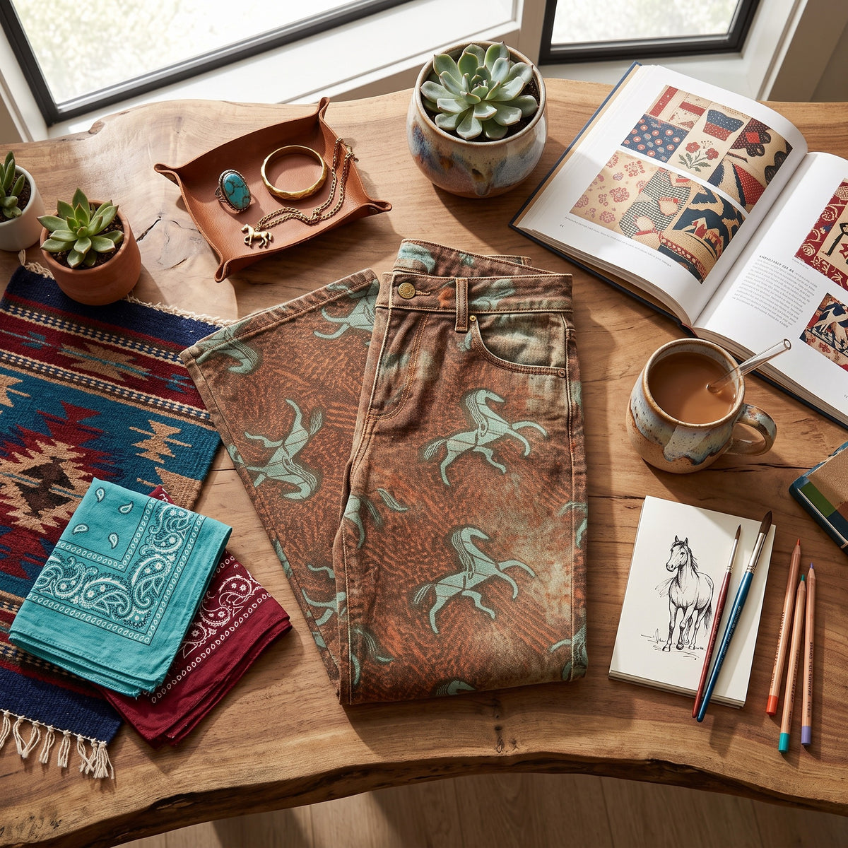 Copper Mustang Flare Jeans