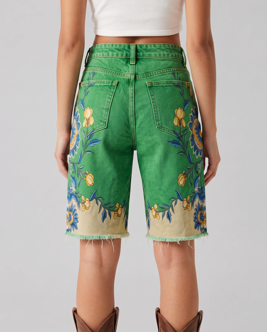 Canyon Bloom RB-BOT08 – Back View – Riley – Emerald Green