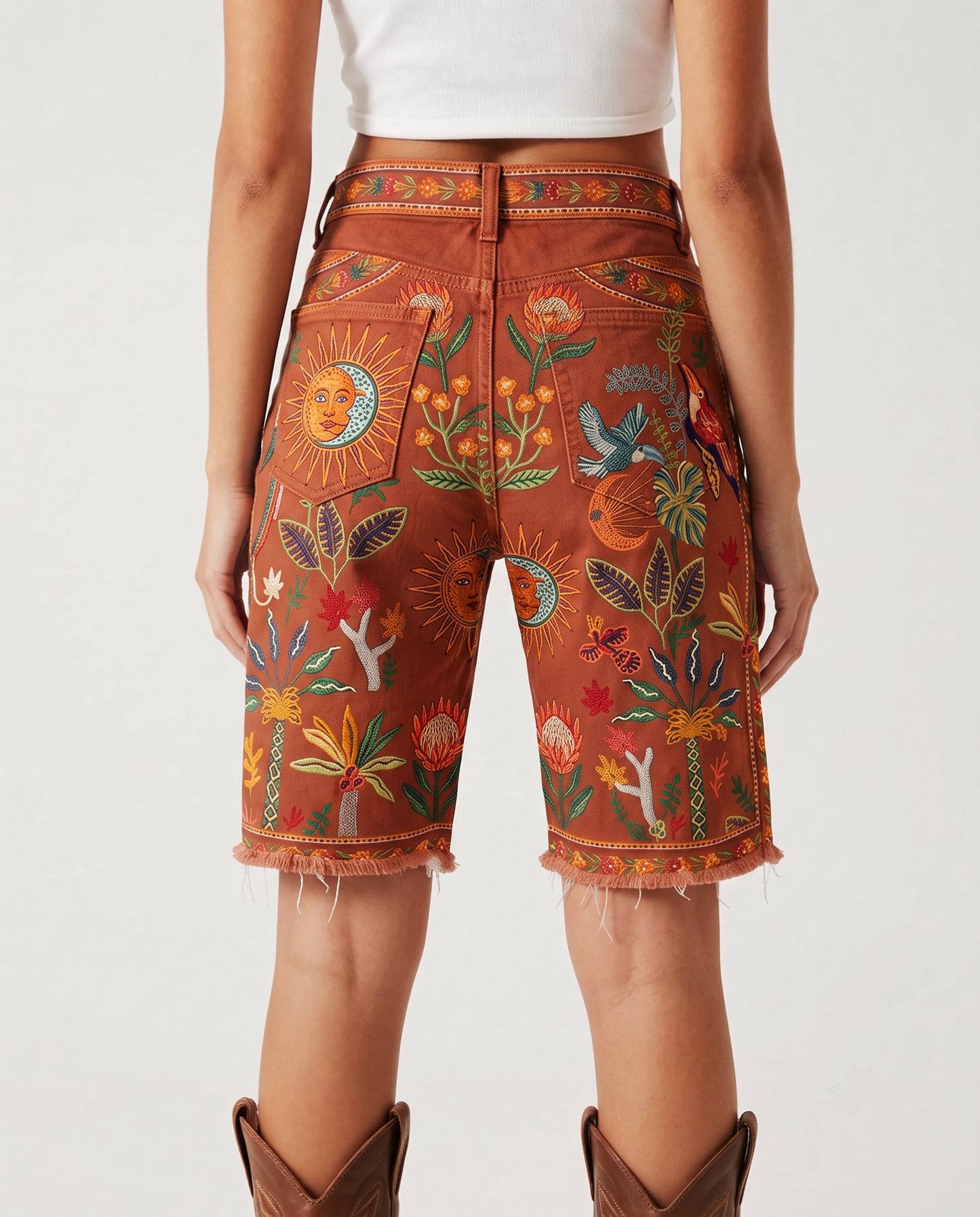 Desert Bloom Burnt RB-BOT08 – Back View – Riley – Burnt Orange
