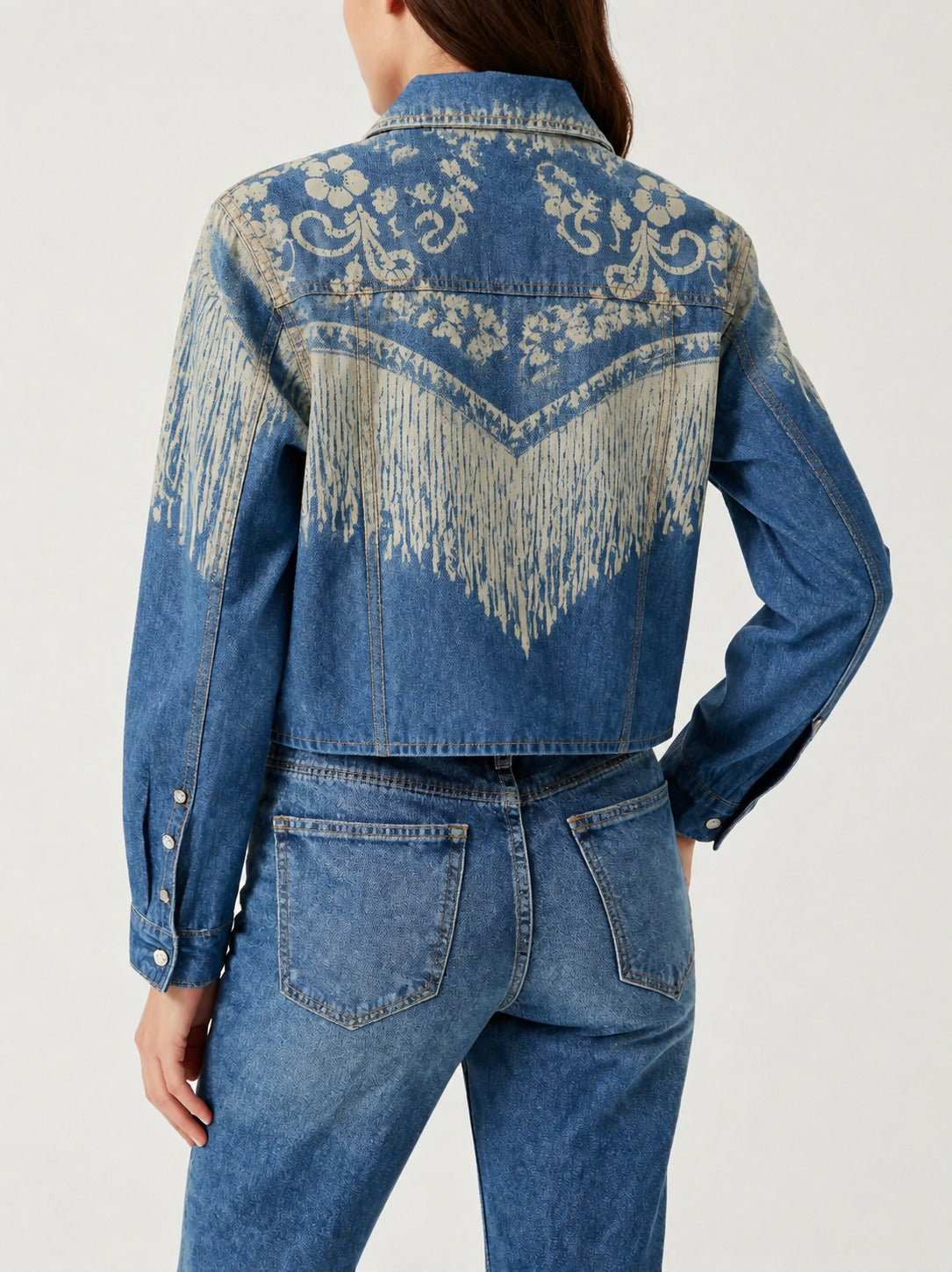 Desert Bloom RB-JKT01 – Back View – Riley – Indigo Blue