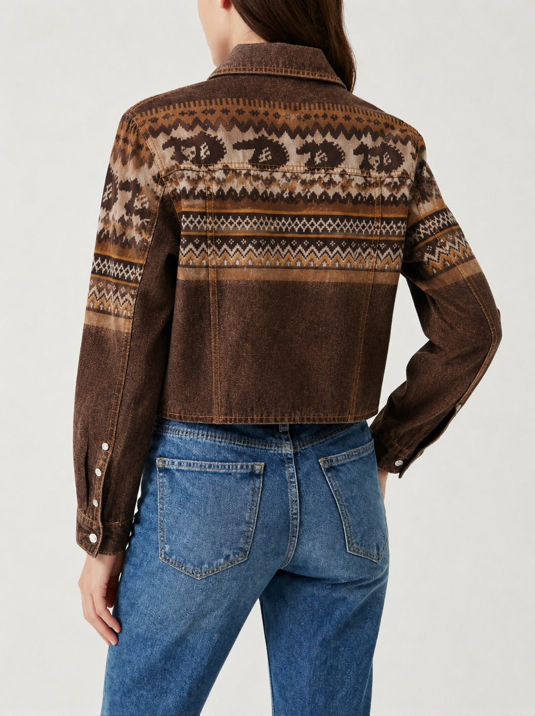 Desert Mirage Brown RB-JKT01 – Back View – Riley – brown