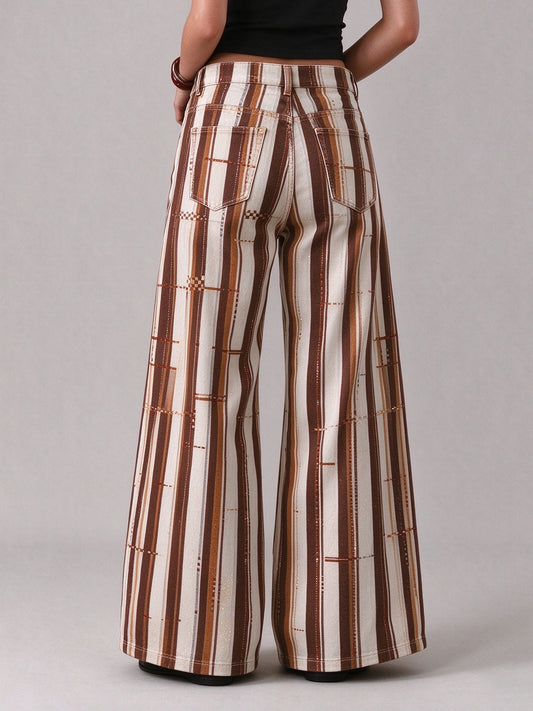 Prairie Serape Wide-Leg Jeans