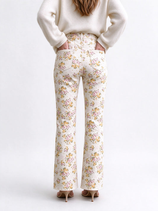 Prairie Rose Bloom 063 Bootcut Jeans
