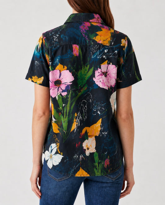 Cactus Mirage Navy RB-TOP15 – Back View – Riley – navy