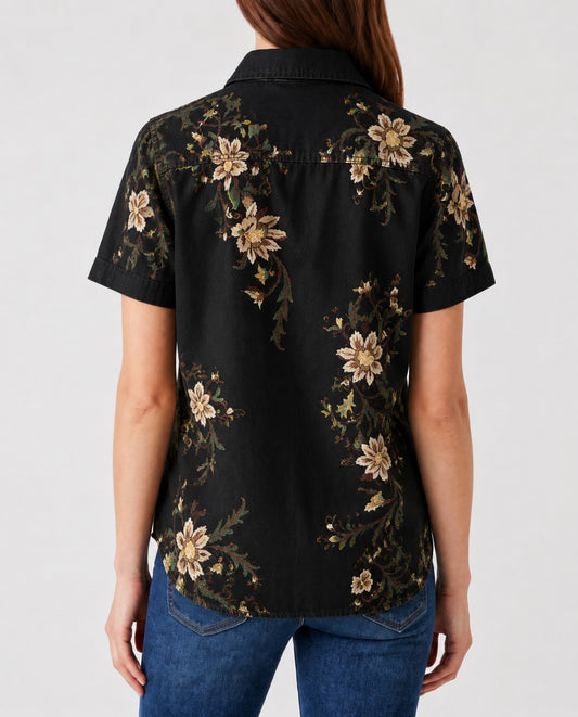 Wildflower Wren RB-TOP15 – Back View – Riley – black