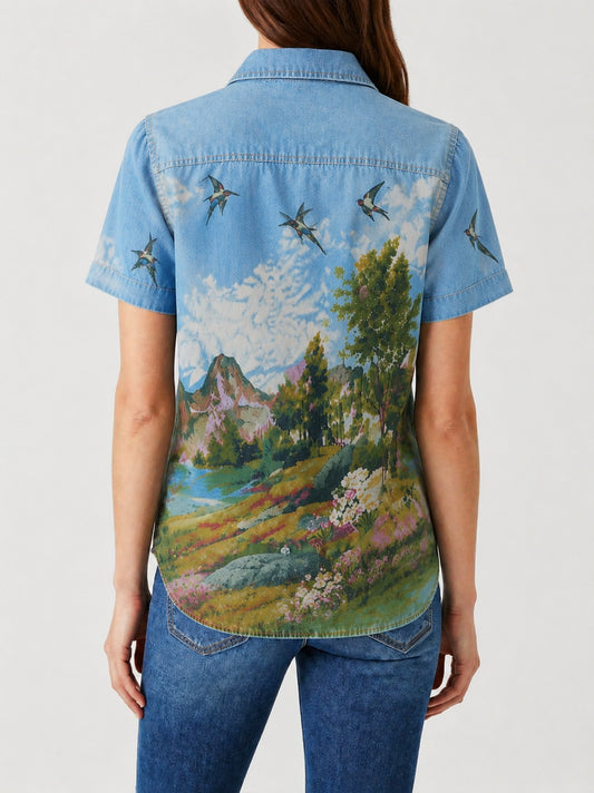 Skyline Sparrow RB-TOP15 – Back View – Riley – light blue