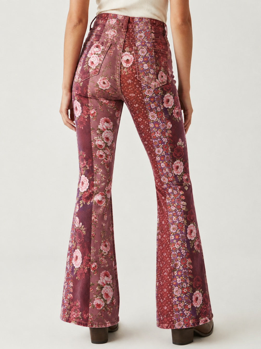 Prairie Rose RB-BOT04 – Back View – Riley – burgundy