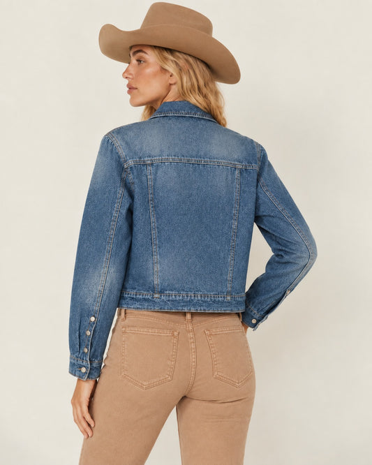 Prairie Breeze RB-JKT01 – Back View – Riley – Denim Blue