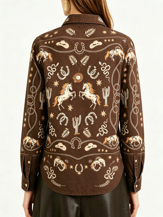 Desert Rodeo RB-TOP16 – Back View – Riley – Brown