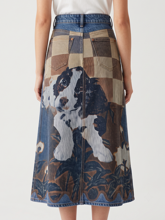 Cowdog Reverie RB-SKT10 – Back View – Jessie – Denim Blue