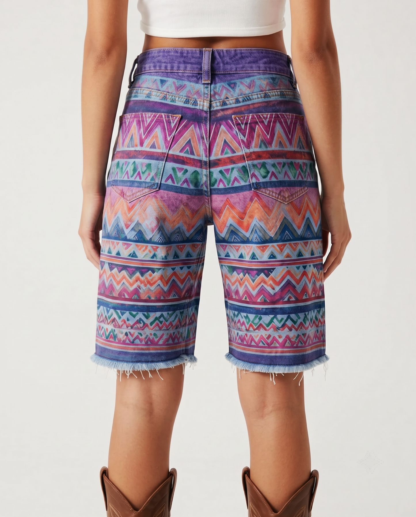 Desert Zigzag RB-BOT08 – Back View – Riley – Purple Wash