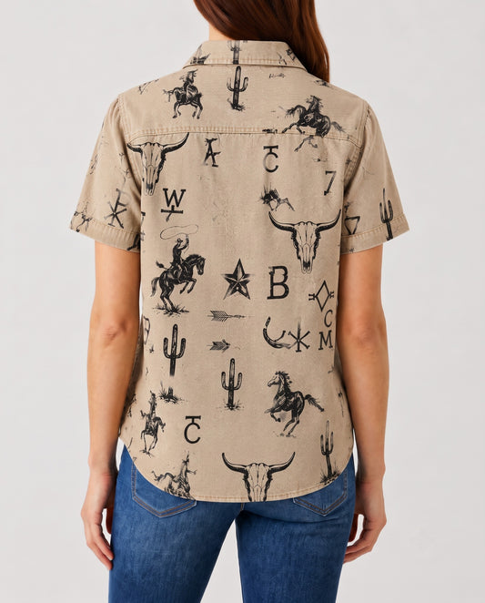Cactus Crossroads RB-TOP15 – Back View – Riley – beige