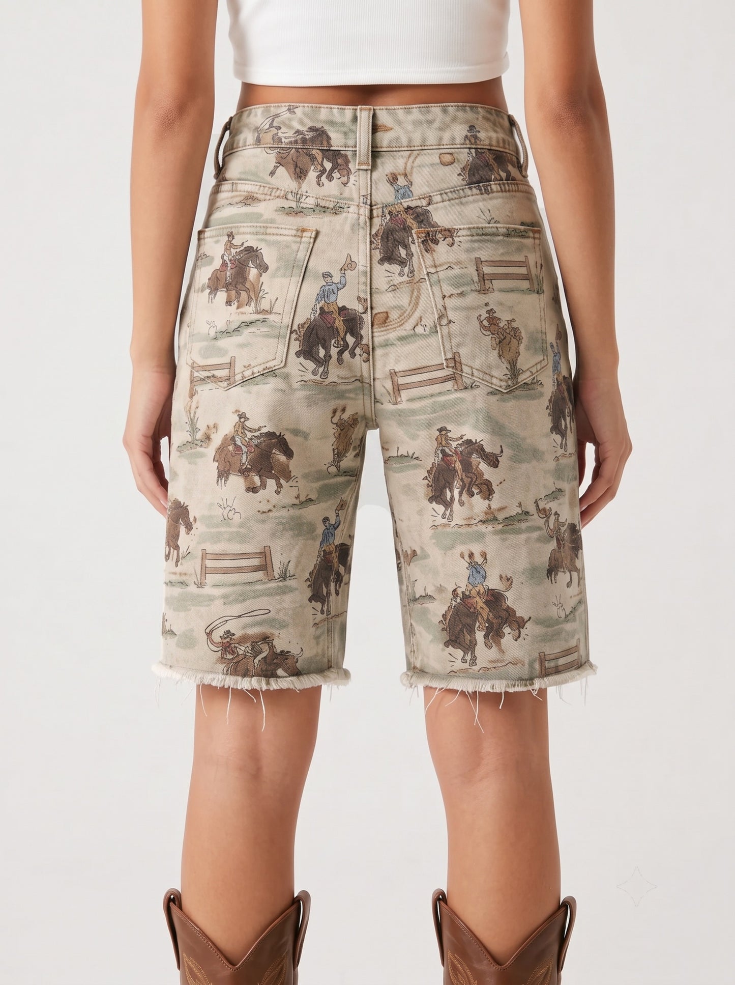 Rodeo RB-BOT08 – Back View – Riley – beige