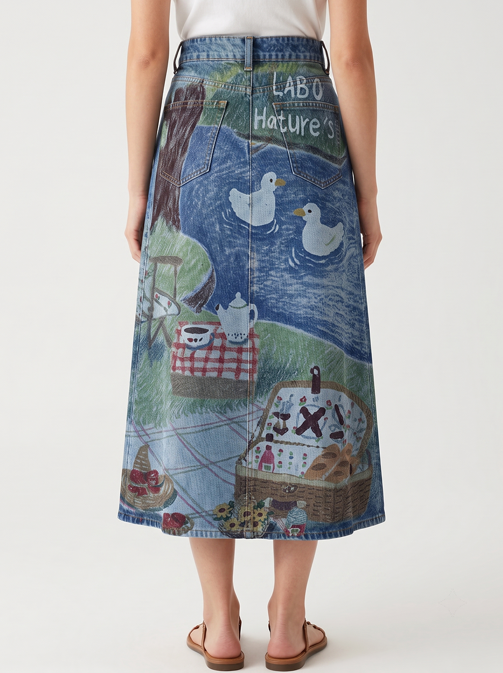 Riverside Rendezvous RB-SKT10 – Back View – Jessie – blue