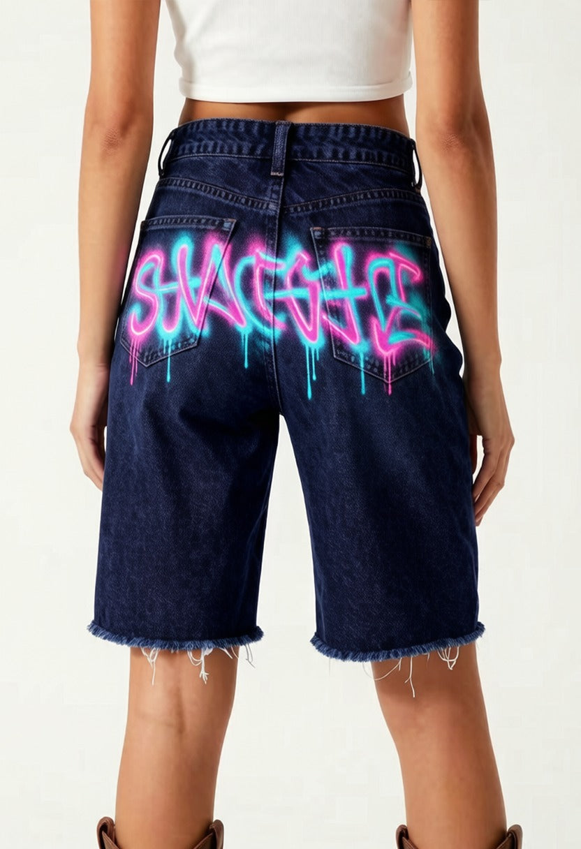 Neon Rodeo Blue RB-BOT08 – Back View – Riley – blue, pink