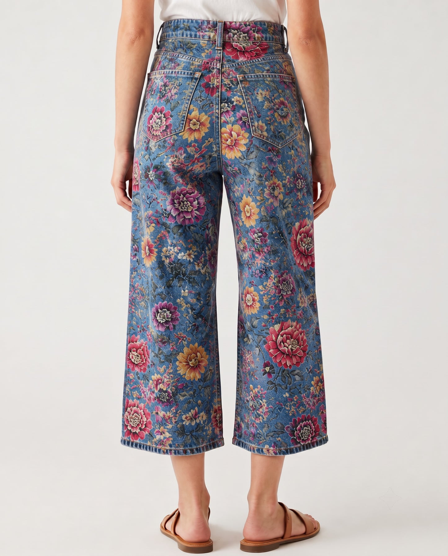 Prairie Bloom Blue RB-BOT24 – Back View – Riley – blue