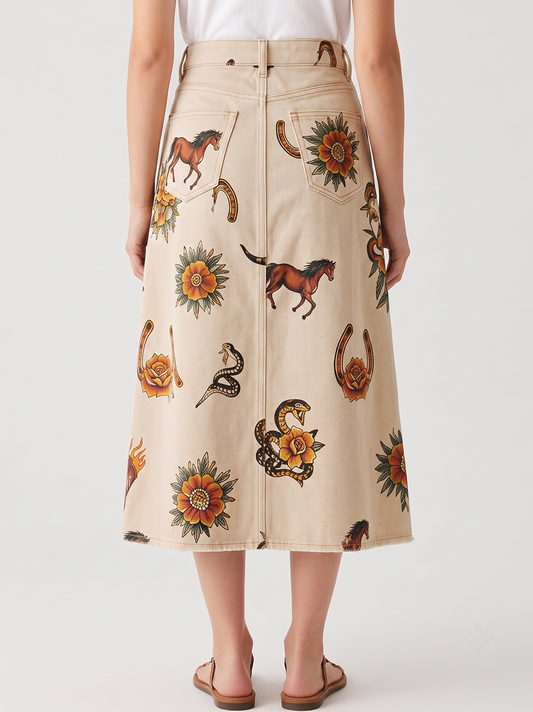 Sagebrush Serpent RB-SKT10 – Back View – Jessie – beige
