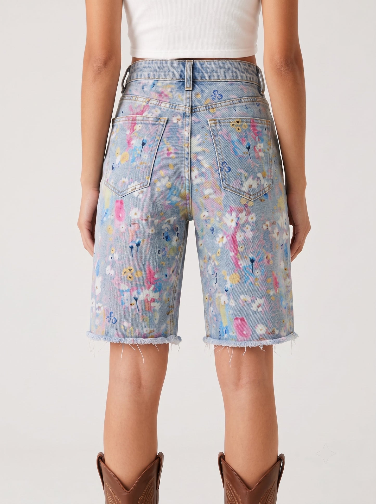 Desert Bloom Light Blue RB-BOT08 – Back View – Riley – light blue