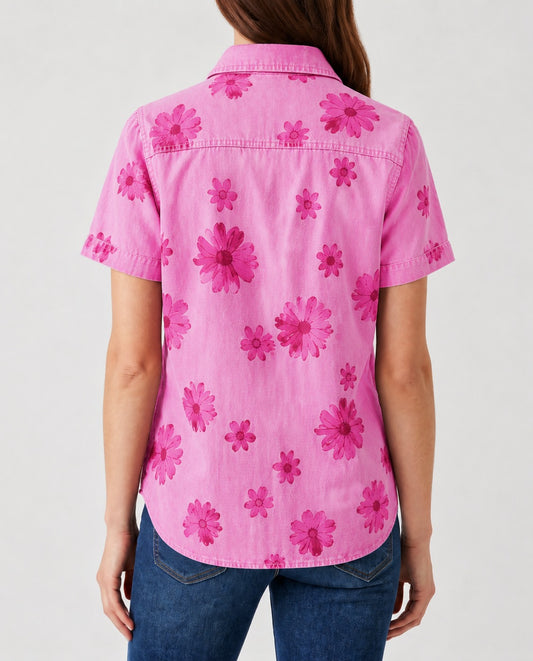 Cactus Daisy RB-TOP15 – Back View – Riley – pink