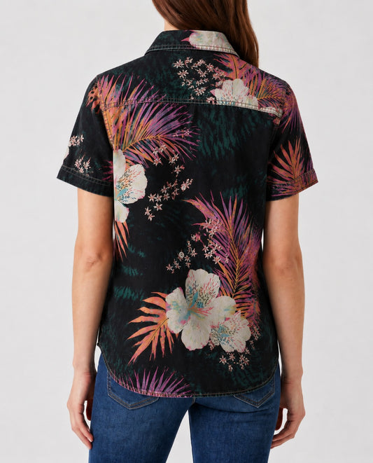Cactus Mirage Black RB-TOP15 – Back View – Riley – black, pink