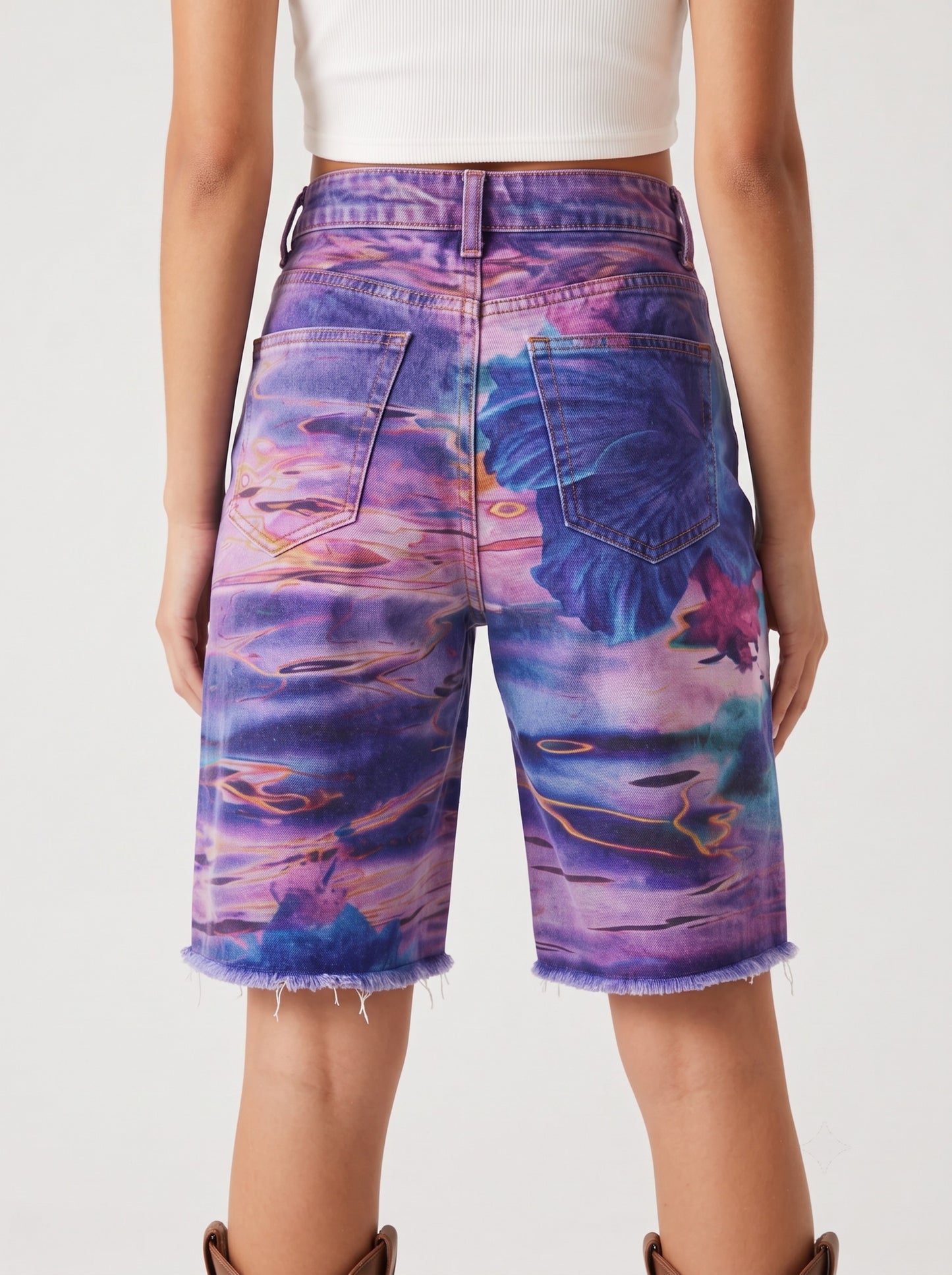 Canyon Mirage Purple RB-BOT08 – Back View – Riley – Purple, Blue