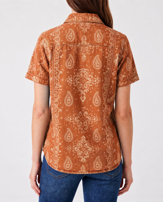 Cactus Mirage Rust RB-TOP15 – Back View – Riley – rust
