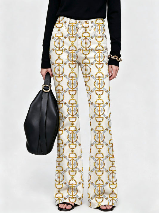 Rodeo Chain Link Flare Jeans