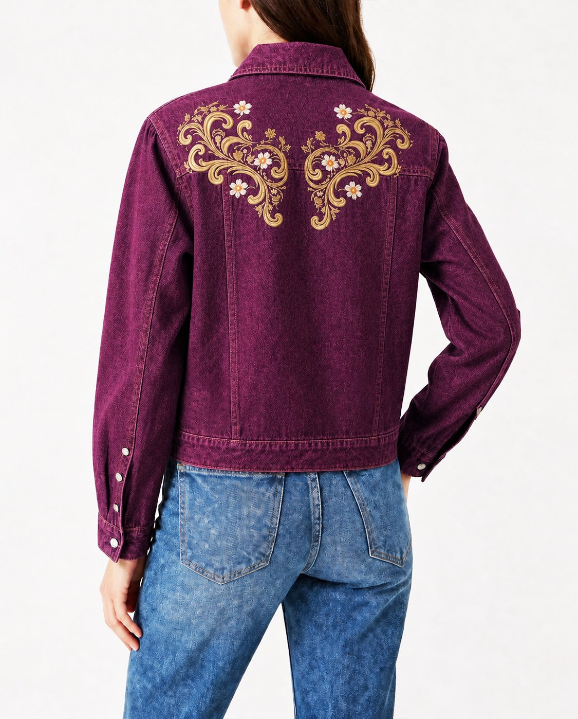 Prairie Queen RB-JKT01 – Back View – Riley – purple
