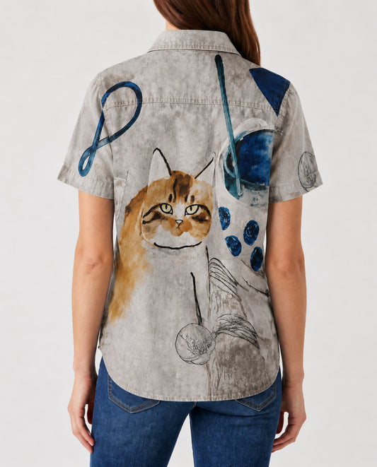 Whisker Wagon RB-TOP15 – Back View – Riley – gray, blue