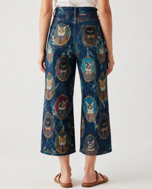 Cat Cavalier RB-BOT24 – Back View – Riley – Indigo