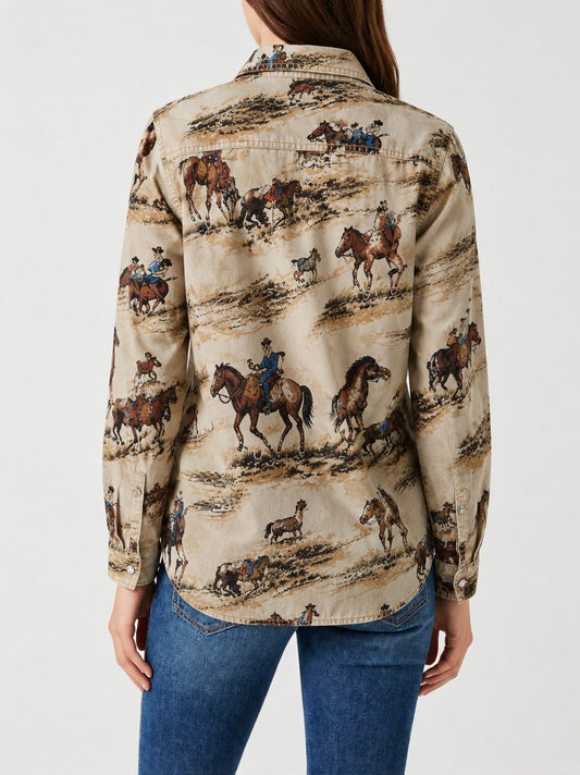 Prairie Ride RB-TOP16 – Back View – Riley – beige