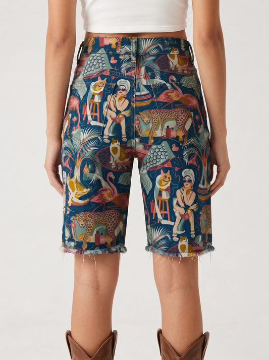 Desert Mirage Navy Blue RB-BOT08 – Back View – Riley – navy blue